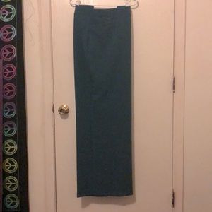 Wide Leg Turquoise Pants